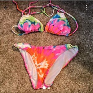 Ocean Pacific tie-dye bikini small